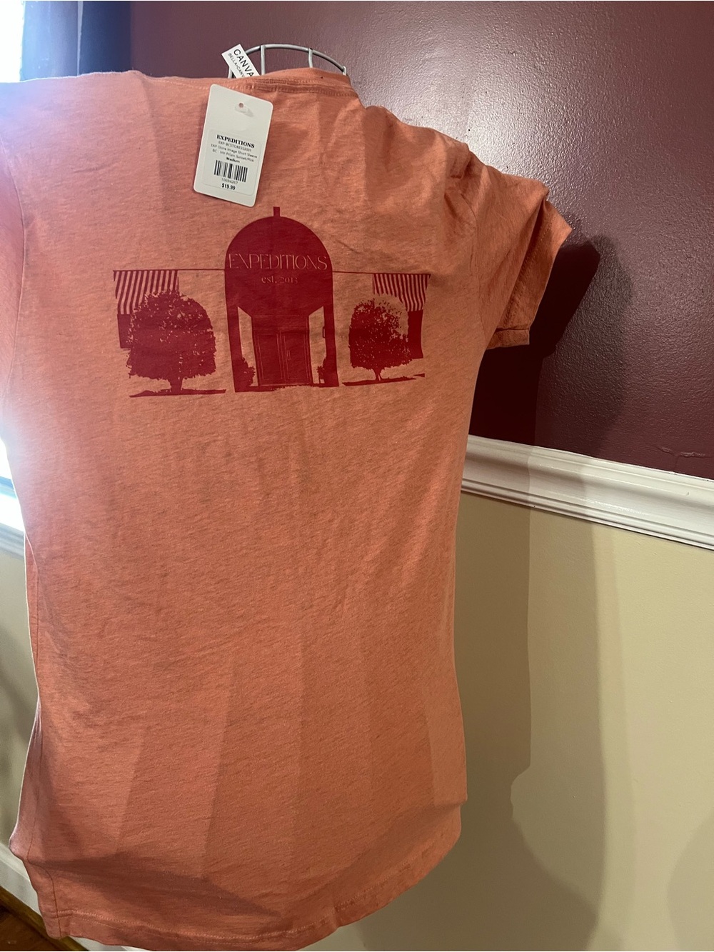 Women's Short Sleeve Graphic Tee - Coral